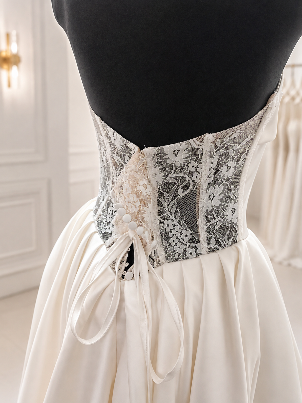 Suknia ślubna Nadria – satynowa elegancja z gorsetem