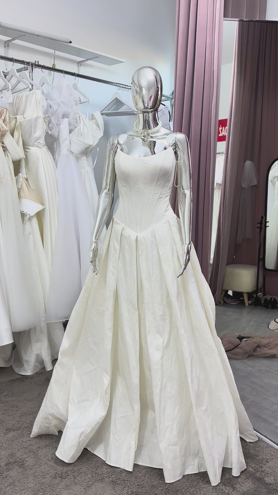 Suknia ślubna żakardowa z gorsetem – Princess Jacquard